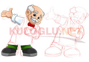 Bakkalim UK Ltd Maskot Design Drawing